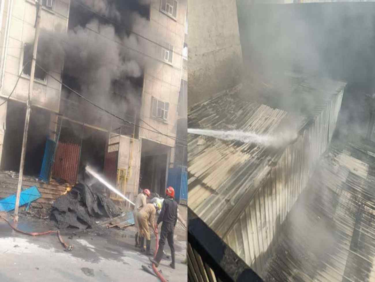 Delhi -ચાંદની ચોકમાં એક ઈમારતમાં ભીષણ આગ, 25 ફાયર બ્રિગેડની ગાડીઓ ઘટનાસ્થળે હાજર.