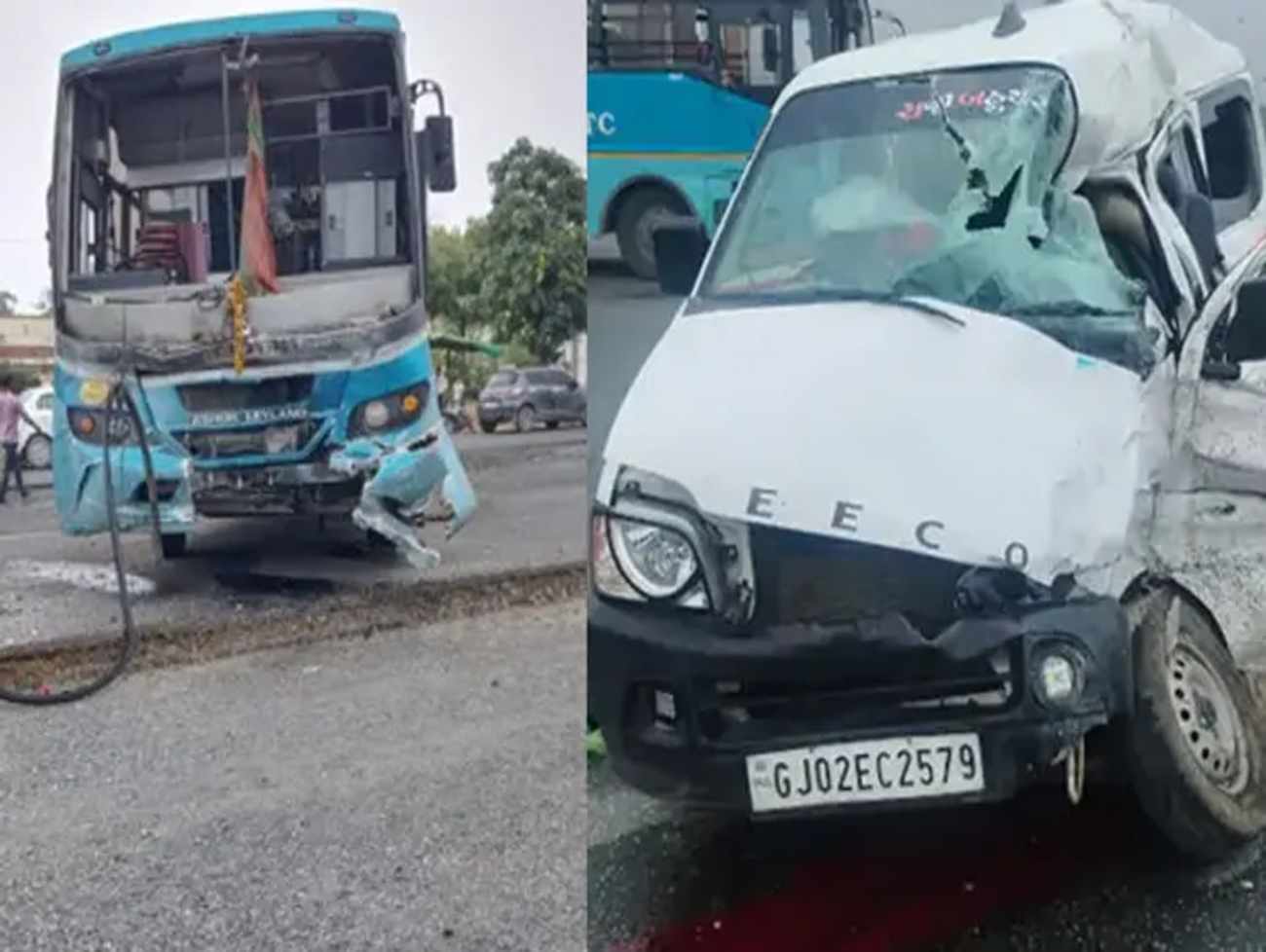 મહેસાણા નજીક ખેરાલુ-સતલાસણા હાઈવે પર દર્દનાક અકસ્માત: પિતા-પુત્રનું મોત, 5 ઇજાગ્રસ્ત