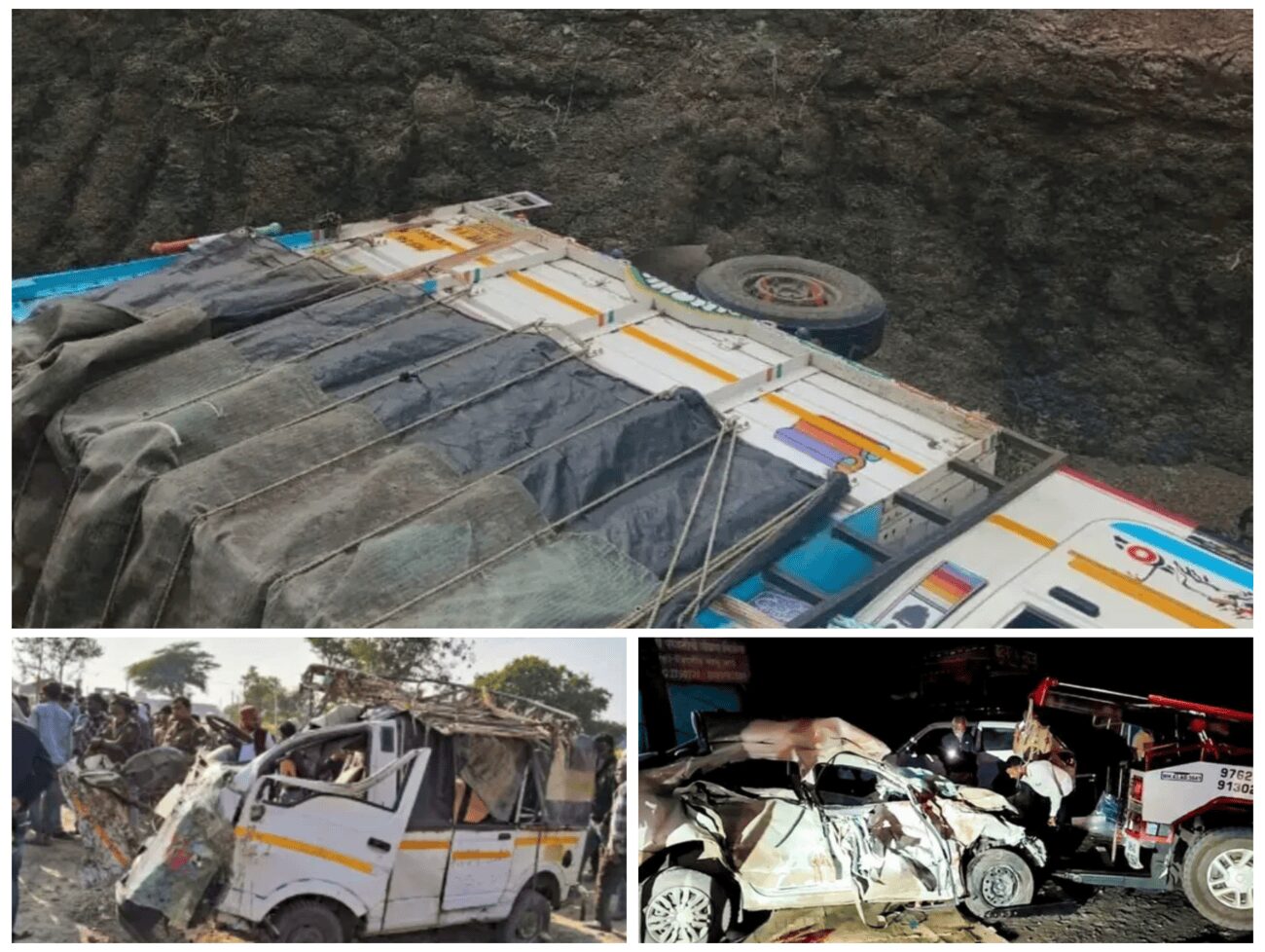 મહારાષ્ટ્રમાં પીક-અપ વાન નો  ભયાનક અકસ્માત,  8 વાહનોને ફંગોળ્યા, 7 શ્રદ્ધાળુના મોત, 35ને ઈજા