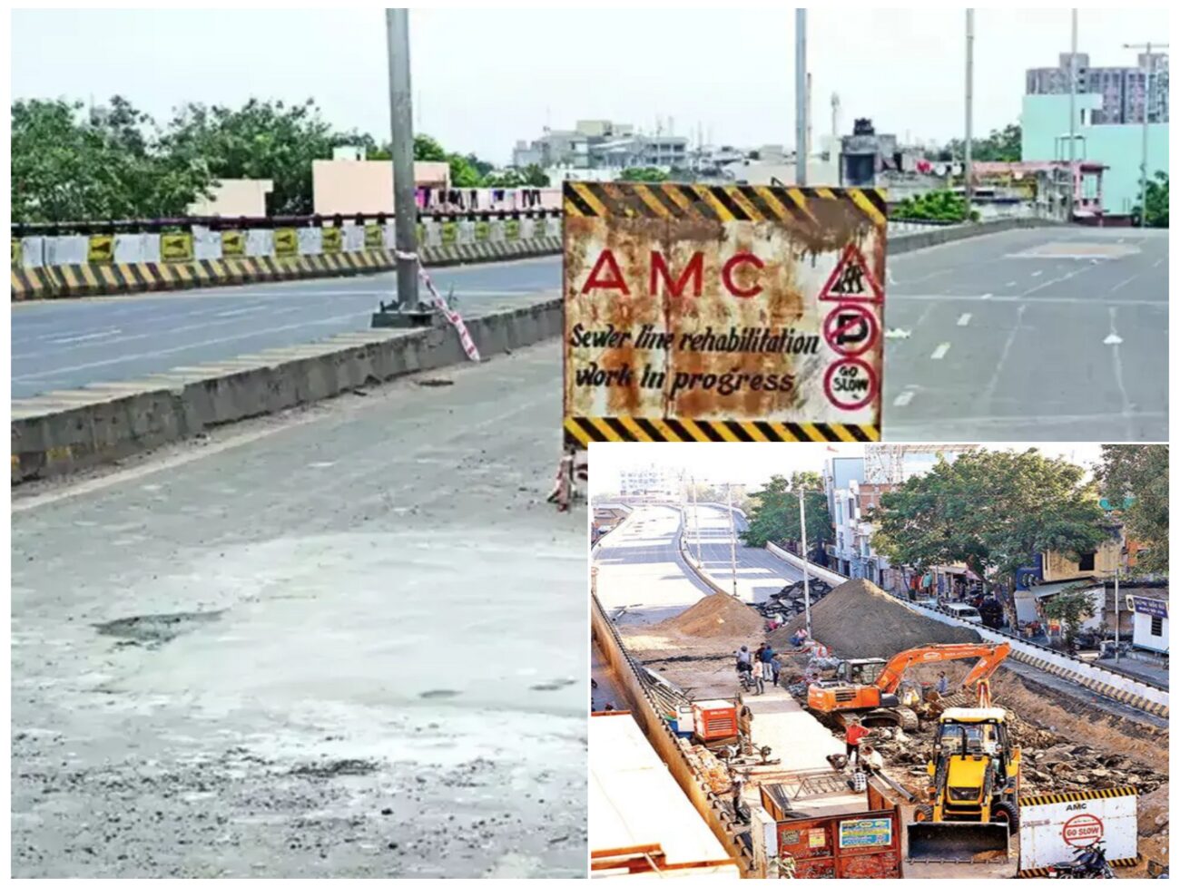 ભ્રષ્ટાચાર થી બનેલા  હાટકેશ્વર બ્રિજને હવે તોડવાની કામગીરી શરૂ, વધુ 4 કરોડનું આંધણ