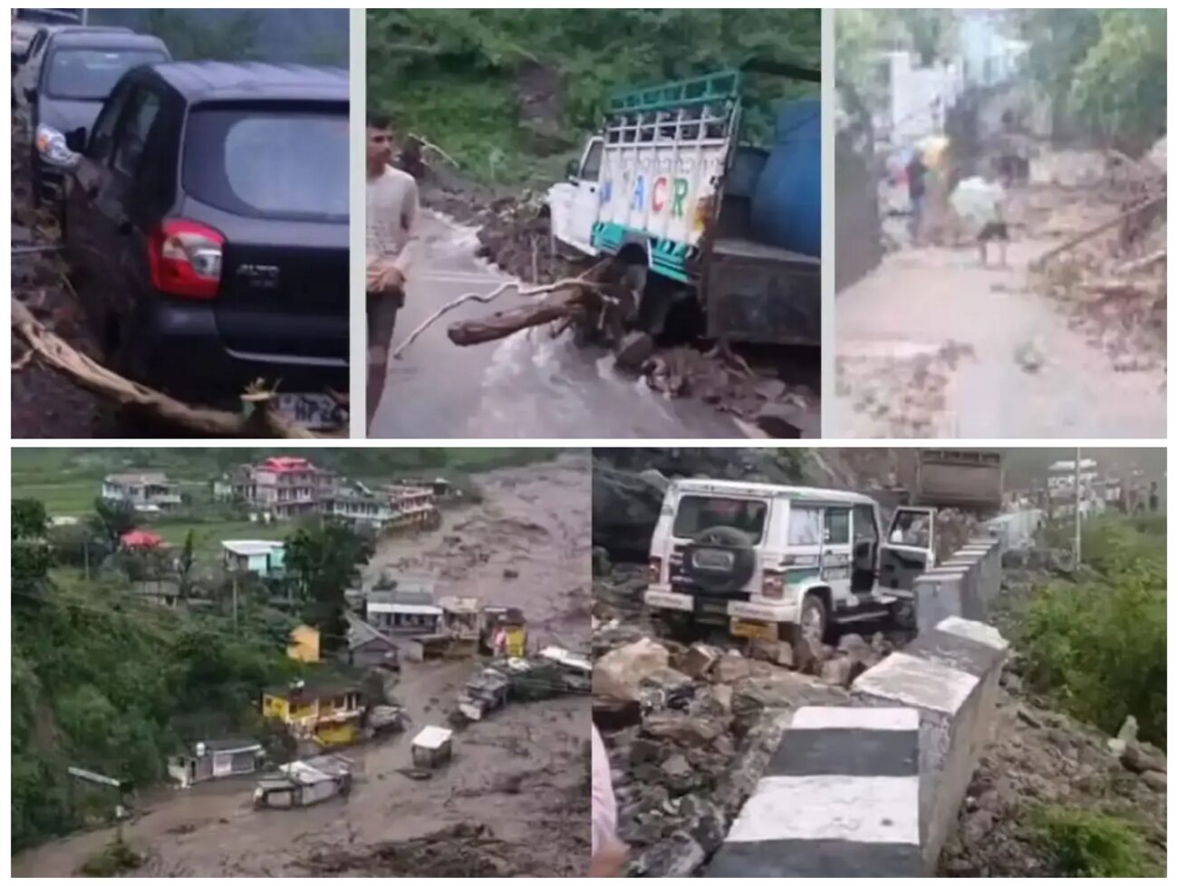 હવે હિમાચલના બિલાસપુરમાં 'આભ' ફાટ્યું, અનેક વાહનો કાટમાળમાં દટાયા, માર્ગો ધોવાયા