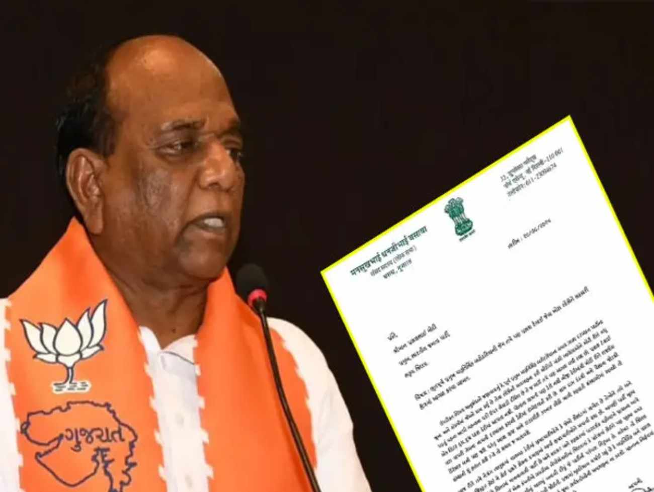 ભરૂચના સાંસદ મનસુખ વસાવાએ જિલ્લા ભાજપ પ્રમુખ પ્રકાશ મોદીને પત્ર લખતા ખળભળાટ