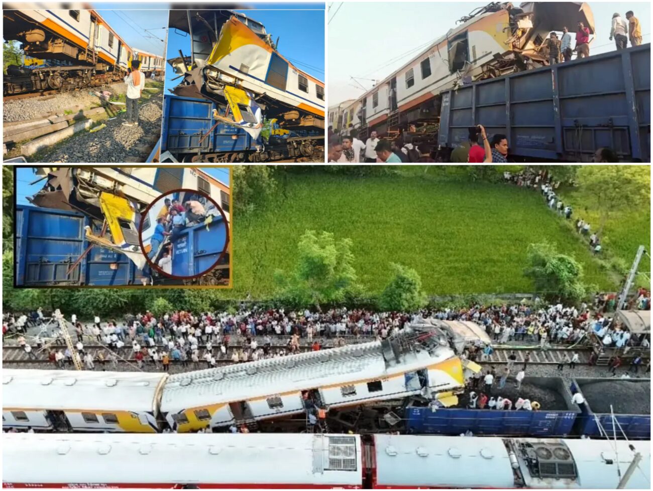 છત્તીસગઢ : માલગાડી અને પેસેન્જર ટ્રેન વચ્ચે ટક્કર, 8ના મોત, અનેક ઈજાગ્રસ્ત; ગેસ કટર મશીનની મદદથી મુસાફરોનું કરાયું રેસ્ક્યૂ