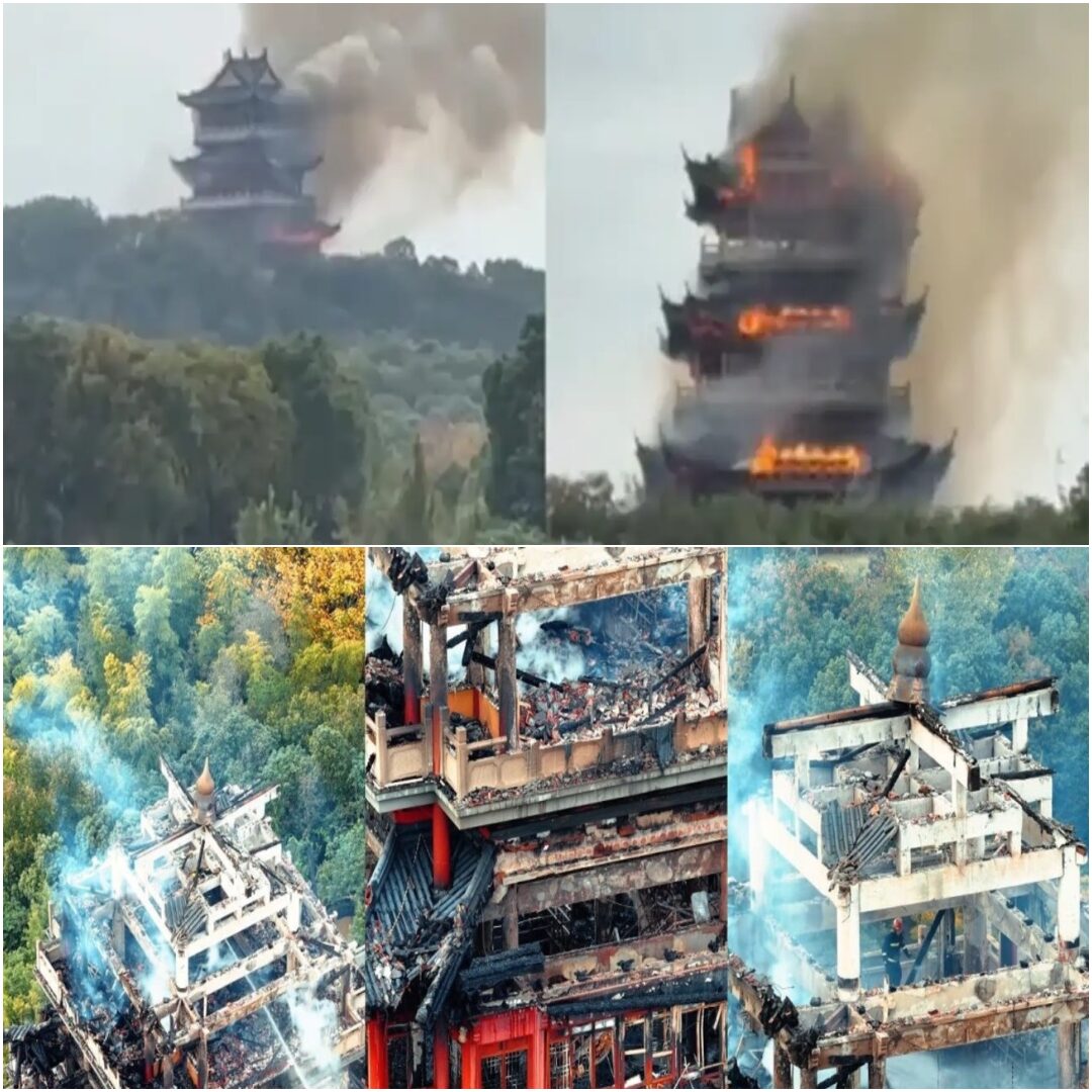 બ્રેકીંગ ન્યુઝ : ચીન ના  1500 વર્ષ જૂના મંદિરમાં ભયાનક આગ, સદીઓ જૂના મંદિર નો ભાગ થયો ભસ્મીભૂત
