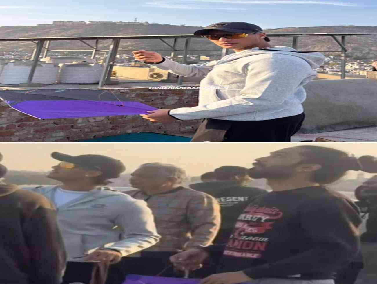 જયપુર માં પતંગ ચગાવતો નજરે પડ્યો ક્રિકેટર અભિષેક શર્મા, પેચ કાપી બૂમો પાડી; ચિક્કીની લિજ્જત માણી