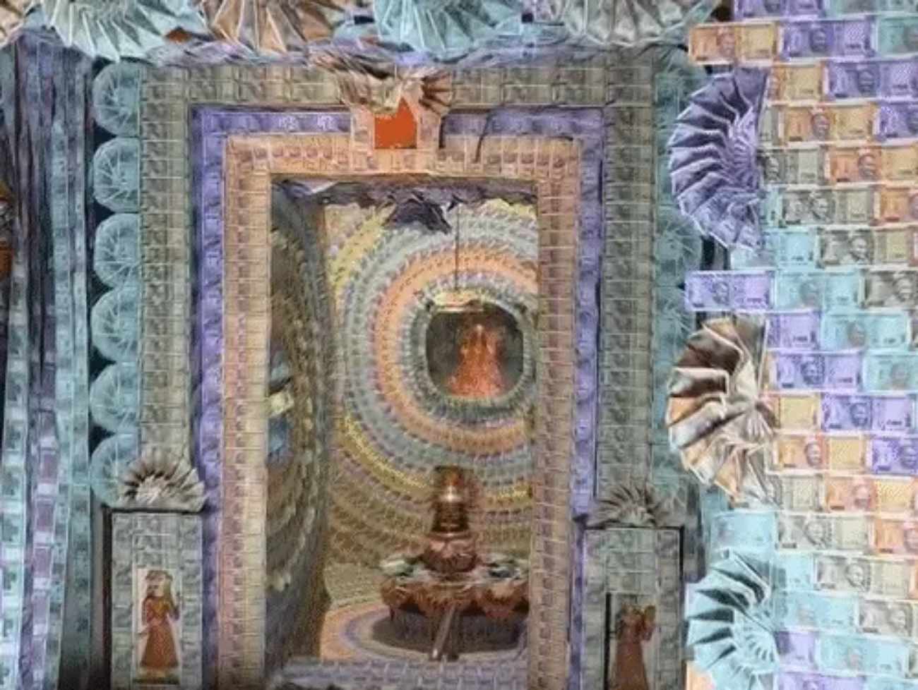 1.31 કરોડ રૂપિયાની નોટોથી સજાવાયું ઉજ્જૈનનું શિવ મંદિર