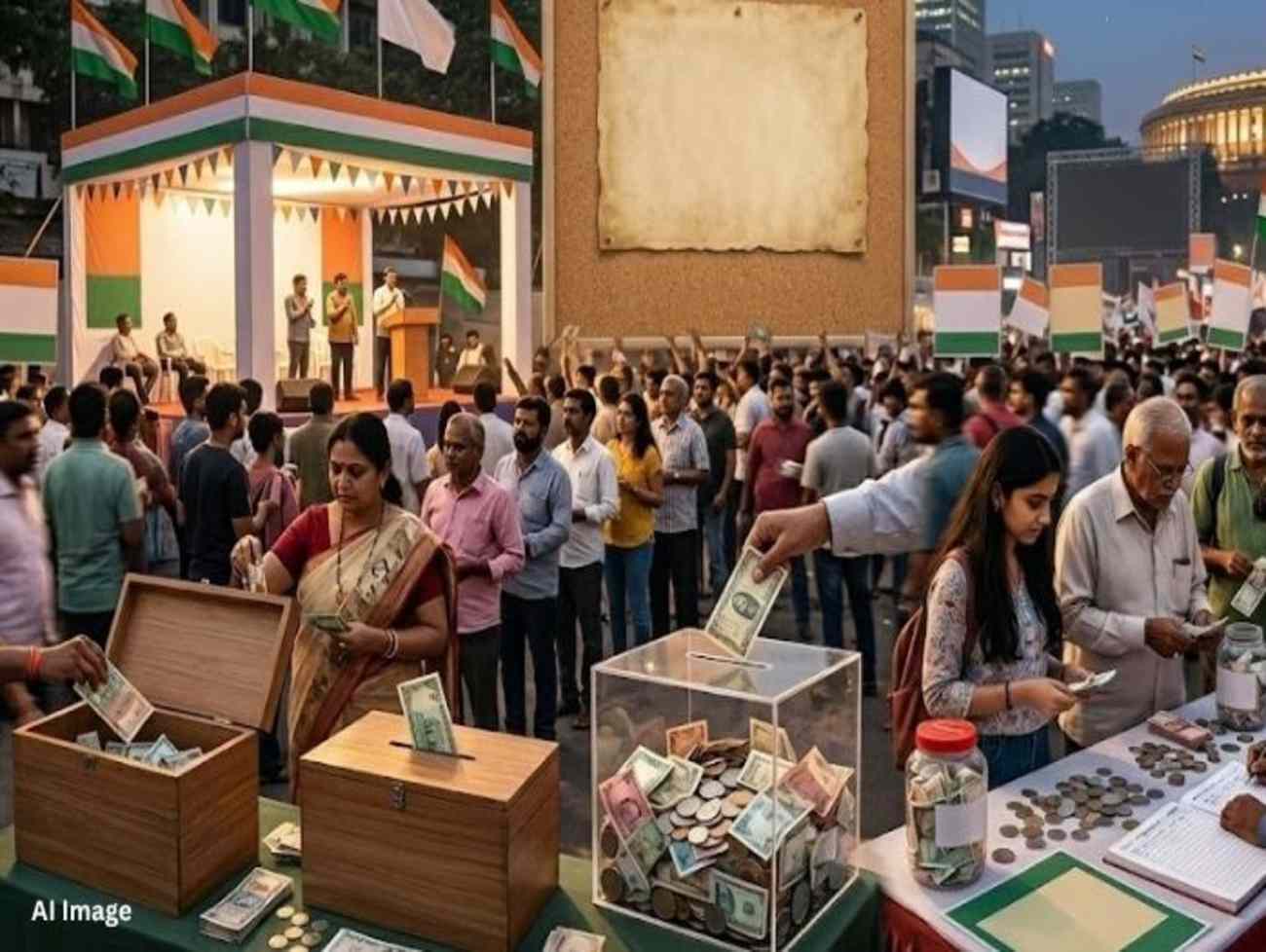 ભાજપ પર ધનવર્ષા! માત્ર ગુજરાતમાંથી એક વર્ષમાં 308 કરોડનું દાન મળ્યું, કોંગ્રેસને ફક્ત 69 લાખ