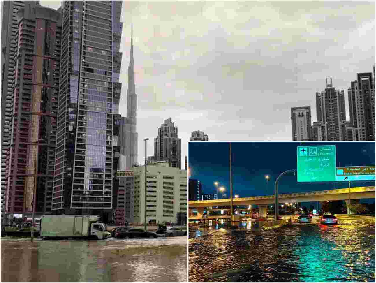 દુબઇ માં વર્ષારાણી નો કહેર  : વાહન  વ્યવહાર ખોરવાયો , હાઈ એલર્ટ જાહેર