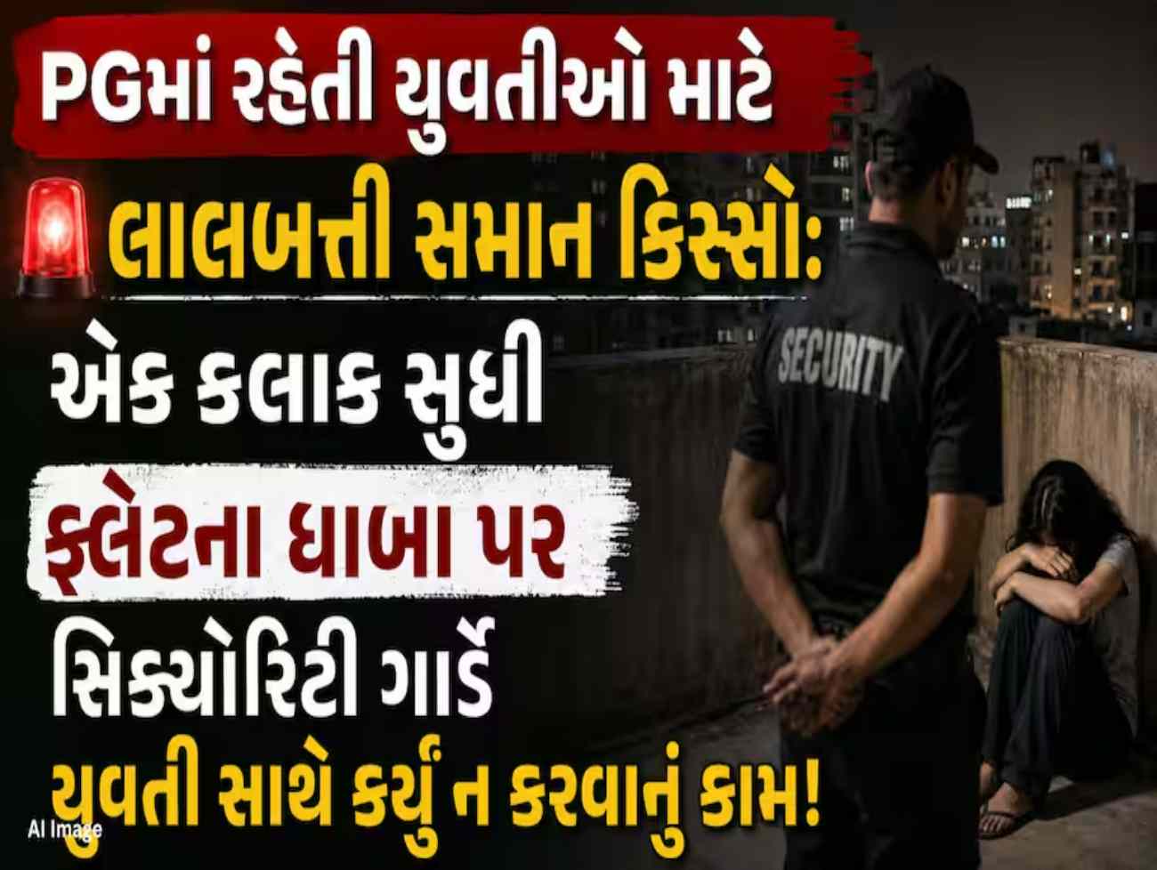 અમદાવાદના PGમાં રહેતી યુવતીઓ માટે લાલબત્તી સમાન કિસ્સો : PGમાં રહેતી કચ્છની યુવતી પર સિક્યુરિટી ગાર્ડે ગુજાર્યો બળાત્કાર