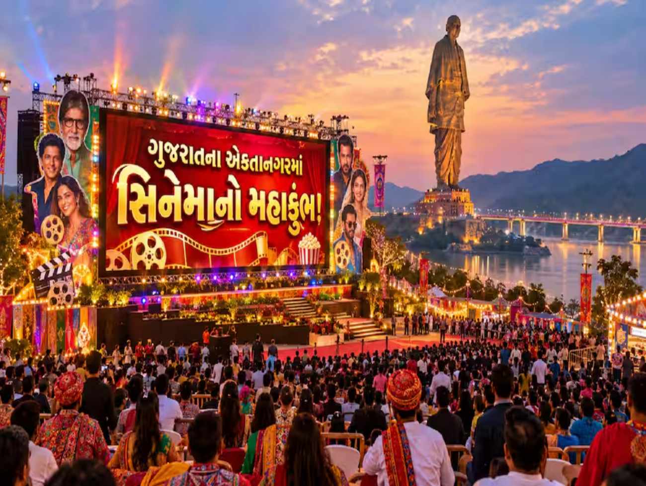 સ્ટેચ્યુ ઓફ યુનિટીની સાક્ષીએ સિનેમાનો મહાકુંભ: રાષ્ટ્રપતિ દ્રૌપદી મૂર્મુના હસ્તે વિજેતાઓને અપાશે એવોર્ડ્સ